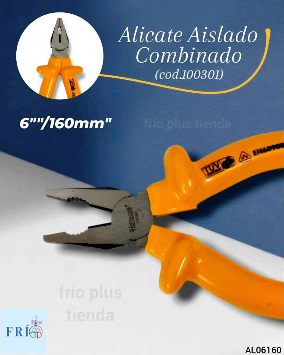 Alicate Aislado Combinado 6""/160mm" (100301)