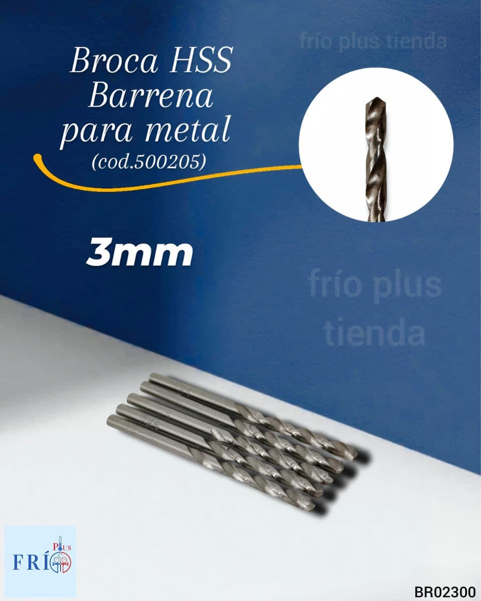 Broca Hss/barrena P/metal 3mm X U (500205)