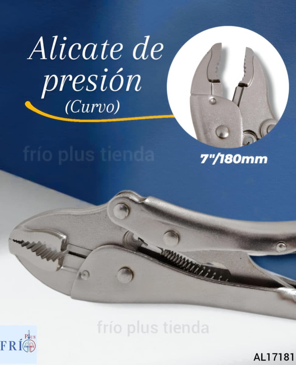 Alicate De Presion Curvo 7""/180mm" (110201)