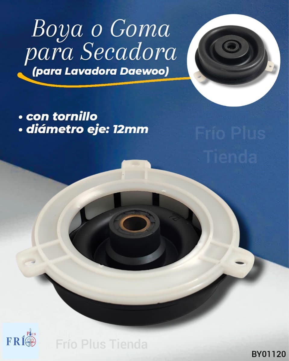 Boya o Goma Para Secadora c/ Tornillo 12mm para Lavadora DAEWOO (001372)